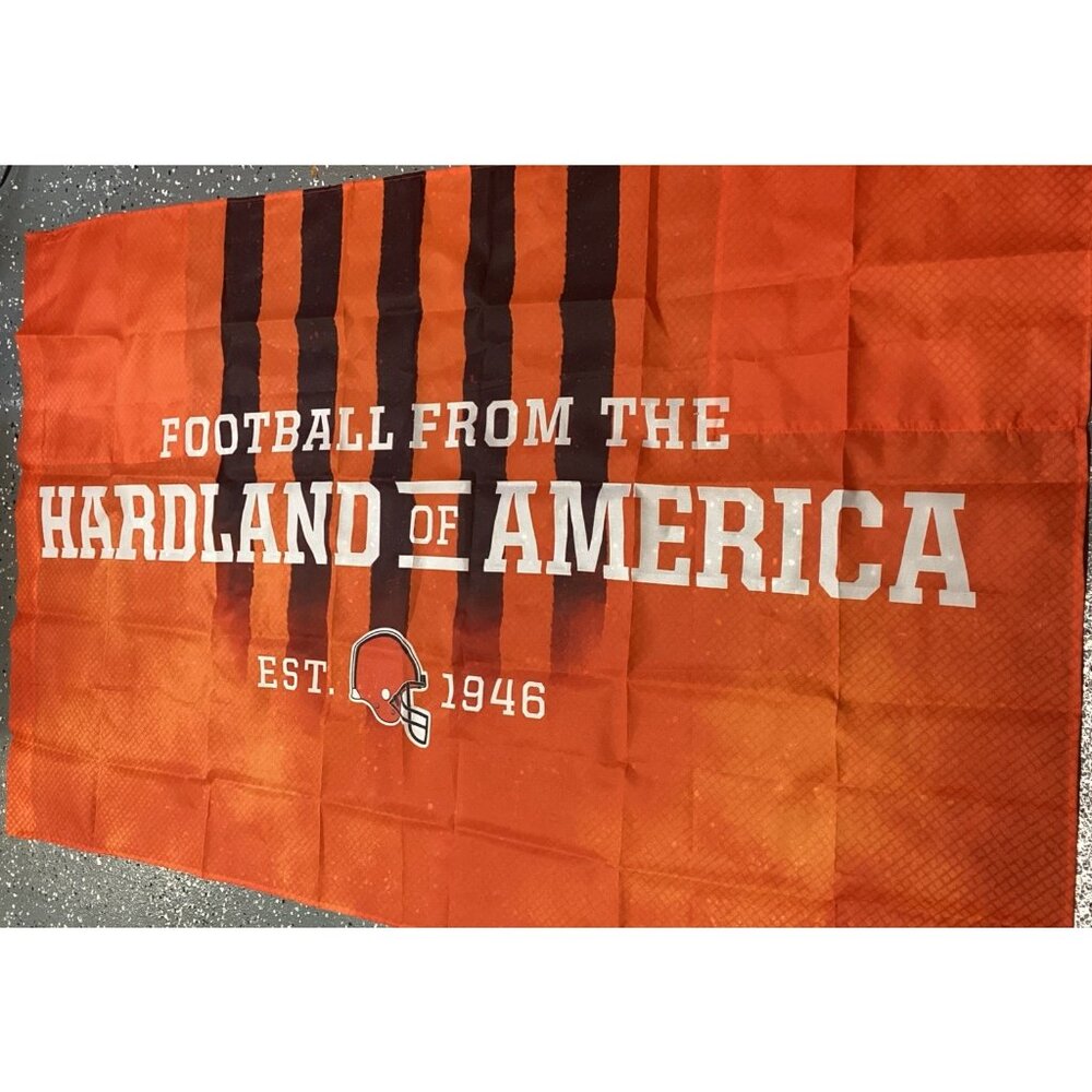 Cleveland Browns Flag Banner NFL Football University Hospital Healthy Fan Gear